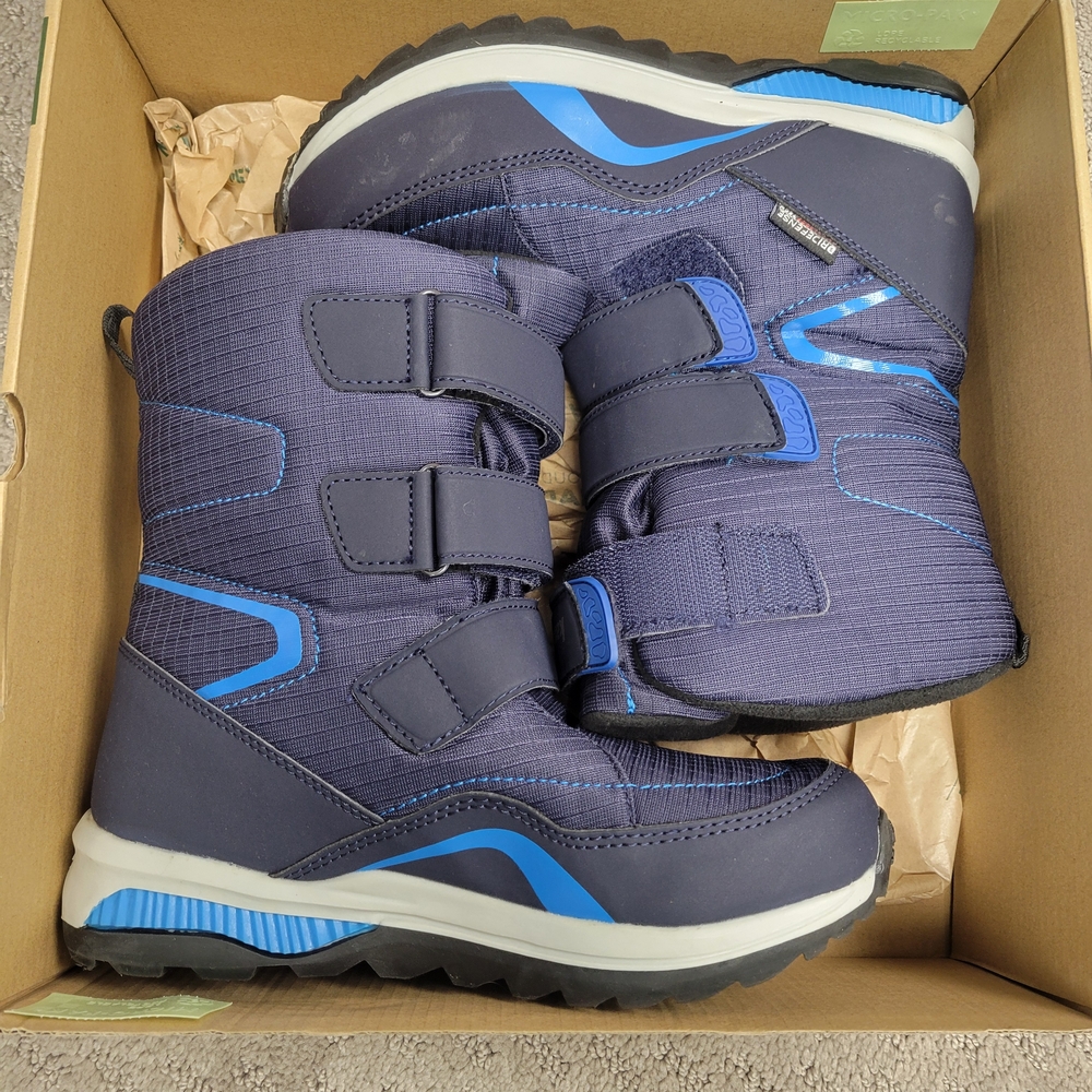 Kids Waterproof Winter Boots - Navy Blue